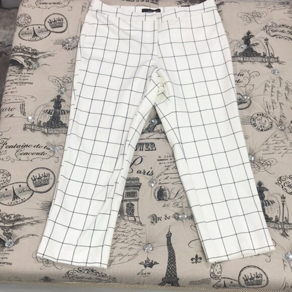 Amanda & Chelsea Windowpane Ponte Trousers PLUS - Picture 6 of 12